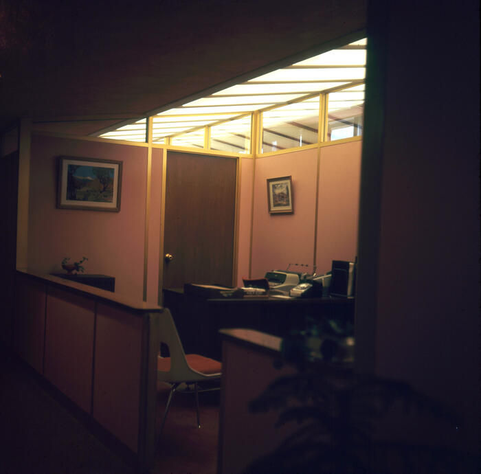 Interior View of Office, Administration Center for Rocky Mountain National Park