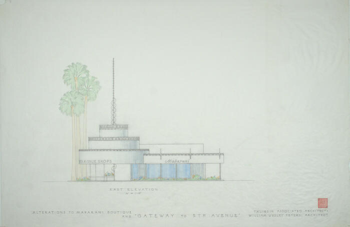 East Elevation, Remodeling for Maharani Shop