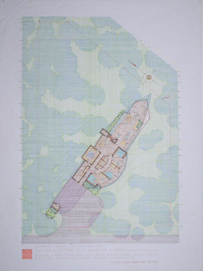 General Plan, House for Miss Martha O. Eddy