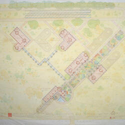 Drawing: General Plan, Masterplan for Blood Services and BSP Insurance Company Office Complex