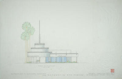 East Elevation, Remodeling for Maharani Shop