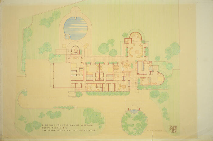 Drawing: General Plan, House for Rostland of Arizona