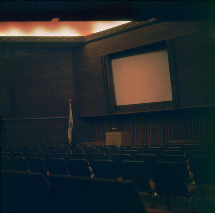 Interior View of Auditorium, Administration Center for Rocky Mountain National Park