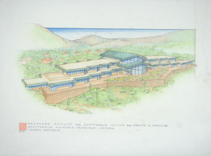 Drawing: Aerial Perspective View, Scottsdale Institute for Health and Medicine