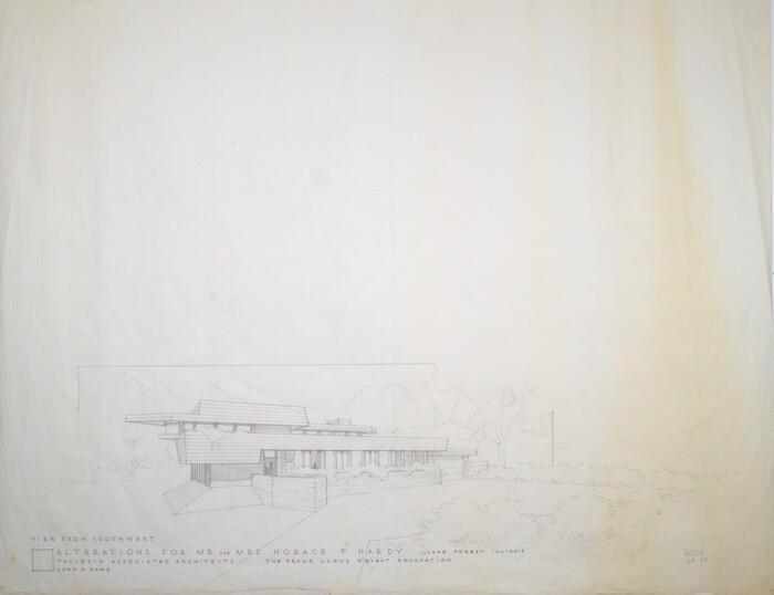 Perspective View, House Remodel for Horace F. Hardy