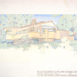 Perspective View, House for Richard and Sandra Golber