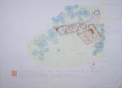 Floor Plan, House for Mr. and Mrs. Carson W. Taylor