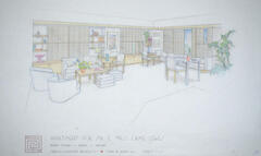 Drawing: Interior Perspective View, Apartment for Orme Lewis