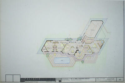 Drawing: Floor Plan (Sheet A2), House for Dr. and Mrs. Stephen Dudley