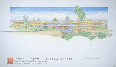 Drawing: Perspective View to the North, Proposed Improvements to Gainey Ranch Financial Center