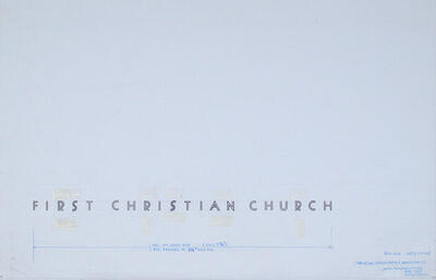 Drawing: Title Block, Chapel and Office Addition for First Christian Church