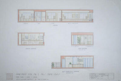 Drawing: Elevations, Apartment for Orme Lewis