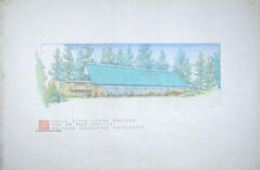 Drawing: Perspective View (1), Addition to Chula Vista Lodge for Fred Kaminski
