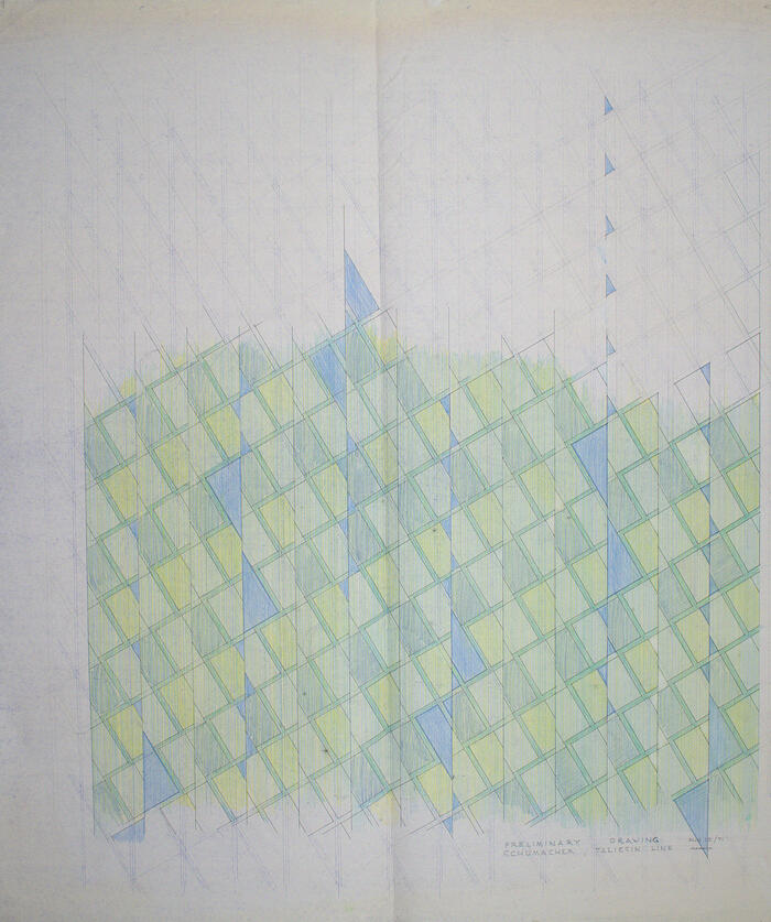 Fabric Pattern Diagram, Fabric Designs for F. Schumacher Company