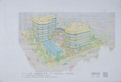 Drawing: Aerial Perspective View from Southwest (2), Glendale Financial Center for Rostland Glendale, Inc.