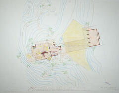 Drawing: Main Floor Plan, House for Cheryl and Mark Kilmer, Indian Springs Residential Community