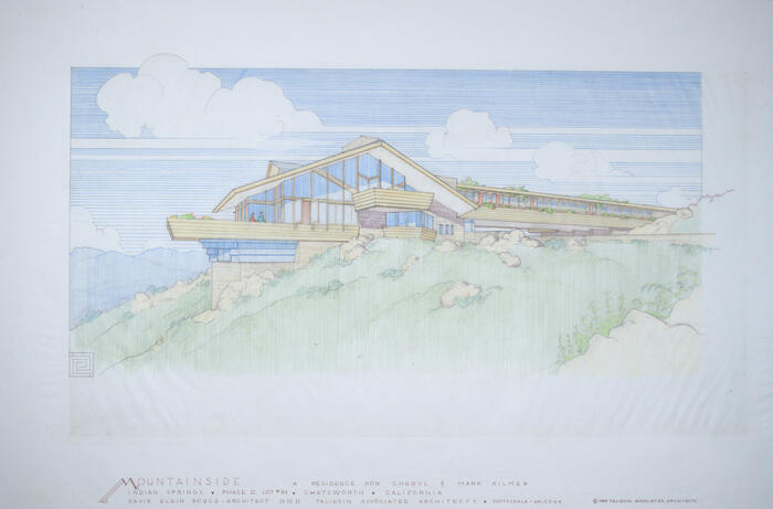 Drawing: Perspective View, House for Cheryl and Mark Kilmer, Indian Springs Residential Community
