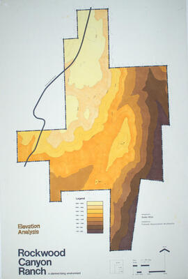 Drawing: Elevation Analysis, Rockwood Canyon Ranch Study for the Niles Thim Corporation