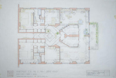Drawing: Floor Plan, Apartment for Orme Lewis