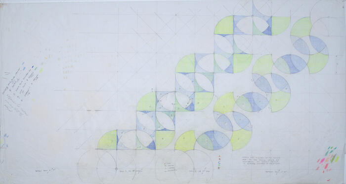 Fabric Pattern Diagram, Fabric Designs for F. Schumacher Company
