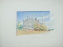 Perspective View of Power Plant, Masterplan for the City of Richland Center, Wisconsin