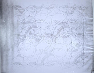 Fabric Pattern Diagram, Fabric Designs for F. Schumacher Company