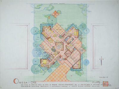 Drawing: Plan, Exhibition House of American Ideas for Del E. Webb Development Company