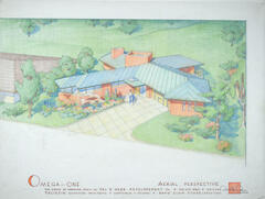 Drawing: Aerial Perspective View, Exhibition House of American Ideas for Del E. Webb Development Company