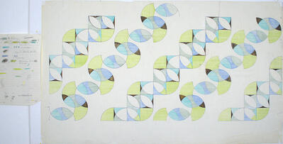 Fabric Pattern Diagram, Fabric Designs for F. Schumacher Company