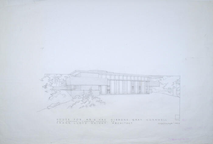 Perspective View, House for Gibbons Gray Cornwell, scheme 2
