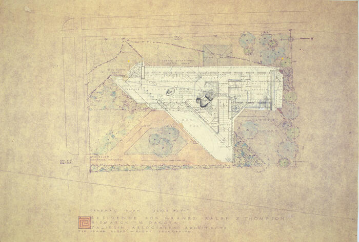 General Plan, House for Ralph S. Thompson