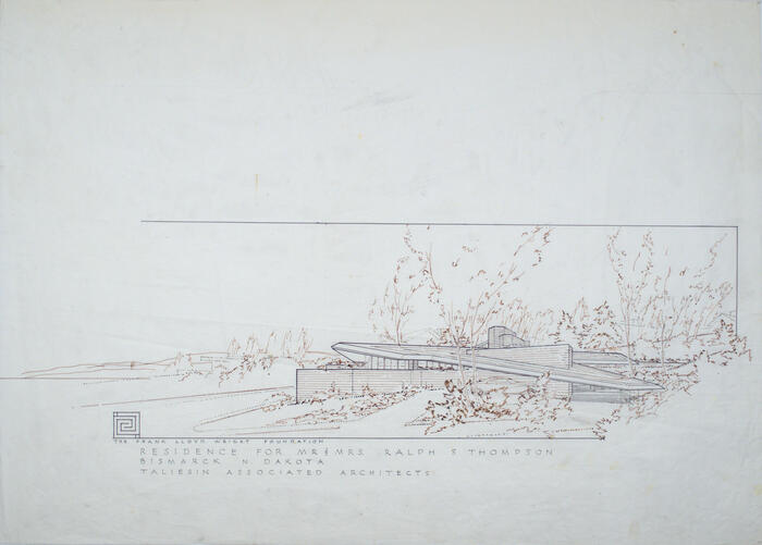 Perspective View, House for Ralph S. Thompson