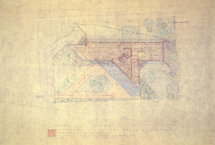 General Plan, House for Ralph S. Thompson
