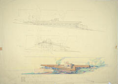 Drawing: Elevations, House for Ralph S. Thompson