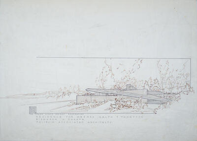 Perspective View, House for Ralph S. Thompson