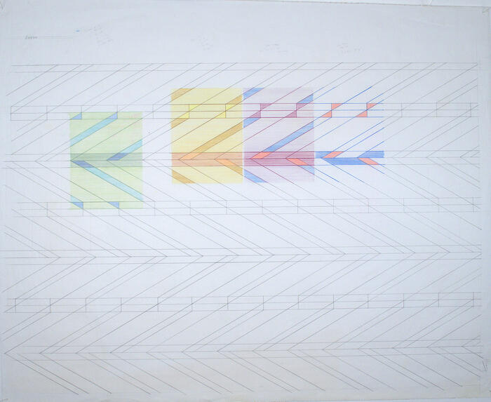 Fabric Pattern Diagram, Fabric Designs for F. Schumacher Company