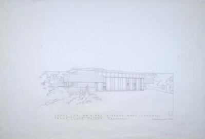 Perspective View, House for Gibbons Gray Cornwell, scheme 2