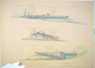 Elevations, House for Ralph S. Thompson