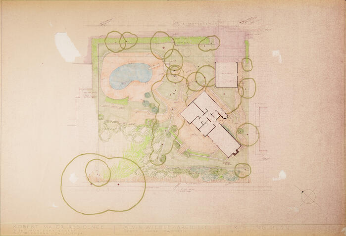 Existing Plan, House Remodel for Robert Major