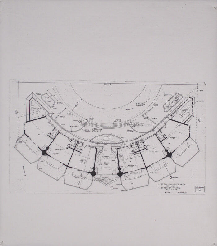 Floor Plan, Housing for Married Students at Taliesin West