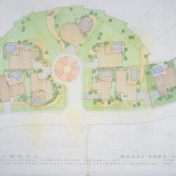 Site Plan of Model Homes, Eastwood Residential Community
