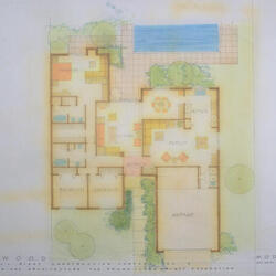 Drawing: Floor Plan of Model K, Eastwood Residential Community