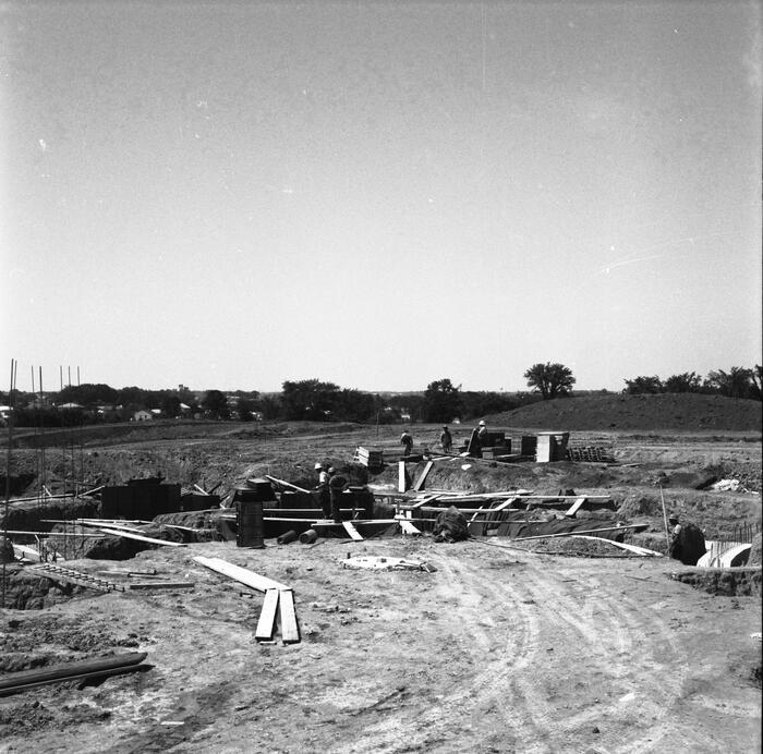 Construction View Showing Building Site, Annunciation Greek Orthodox Church