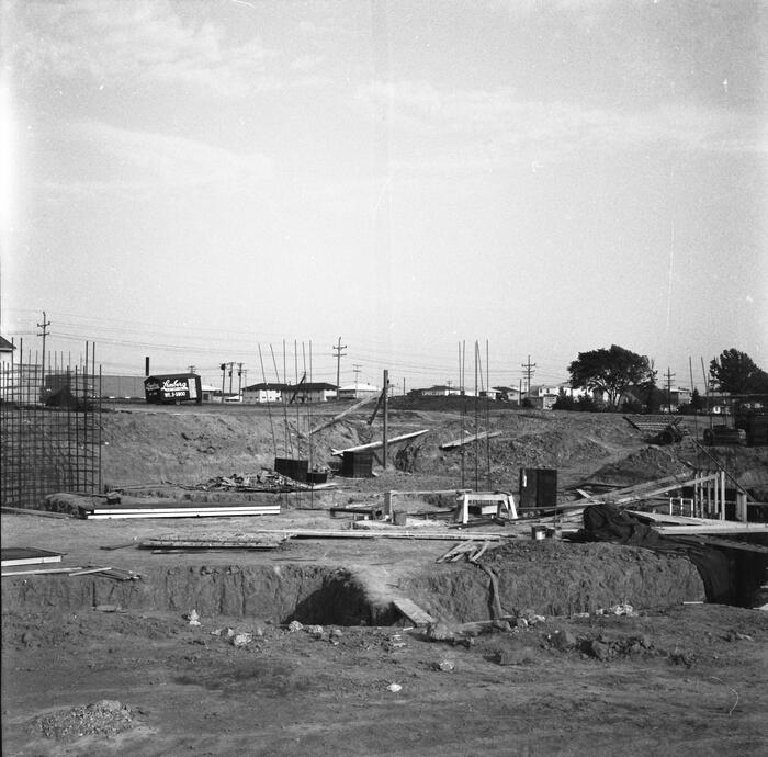 Construction View Showing Building Site, Annunciation Greek Orthodox Church