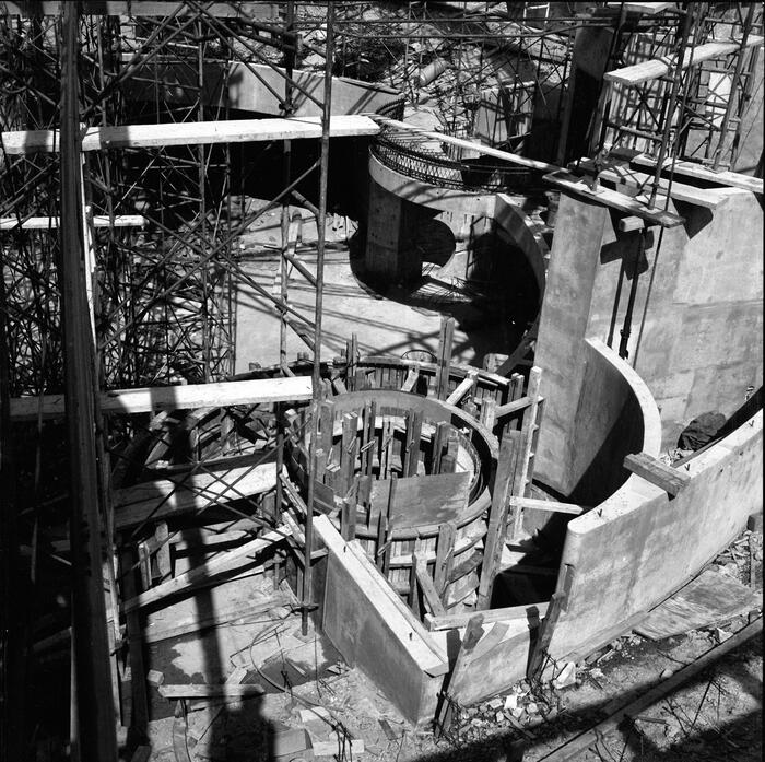 Construction View Showing Sanctuary Interior, Annunciation Greek Orthodox Church