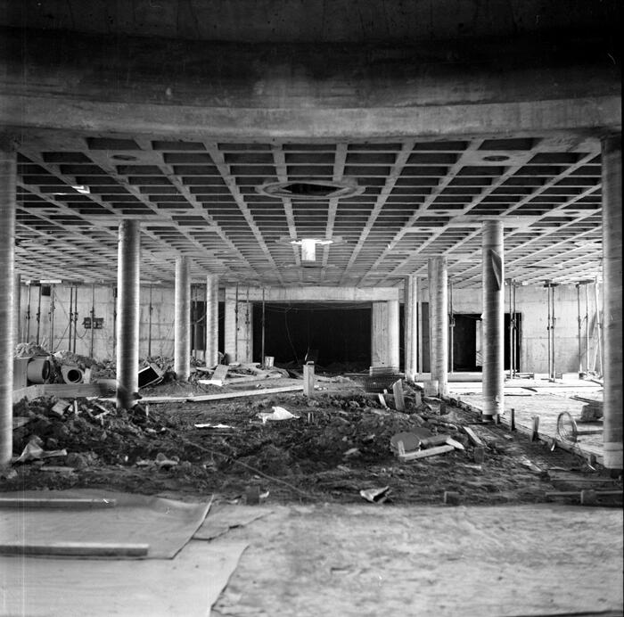 Construction View Showing Interior Space, Annunciation Greek Orthodox Church