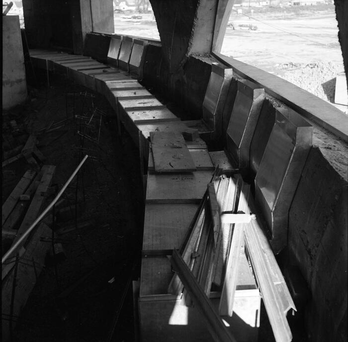 Construction View Showing HVAC Conduit in Sanctuary, Annunciation Greek Orthodox Church