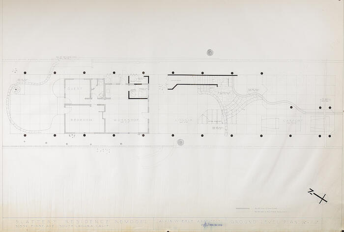 Ground Level Plan, House Remodel for Katie Lang and Tom Slattery