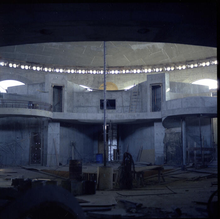 Construction View Showing Sanctuary Interior, Annunciation Greek Orthodox Church