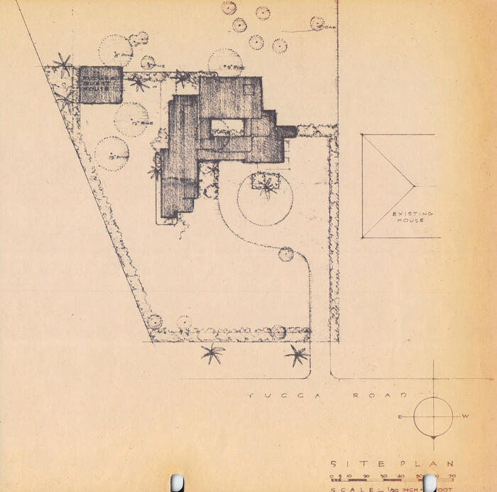 Site plan, House for Colonel and Mrs. Thomas O'Rourke, scheme 2